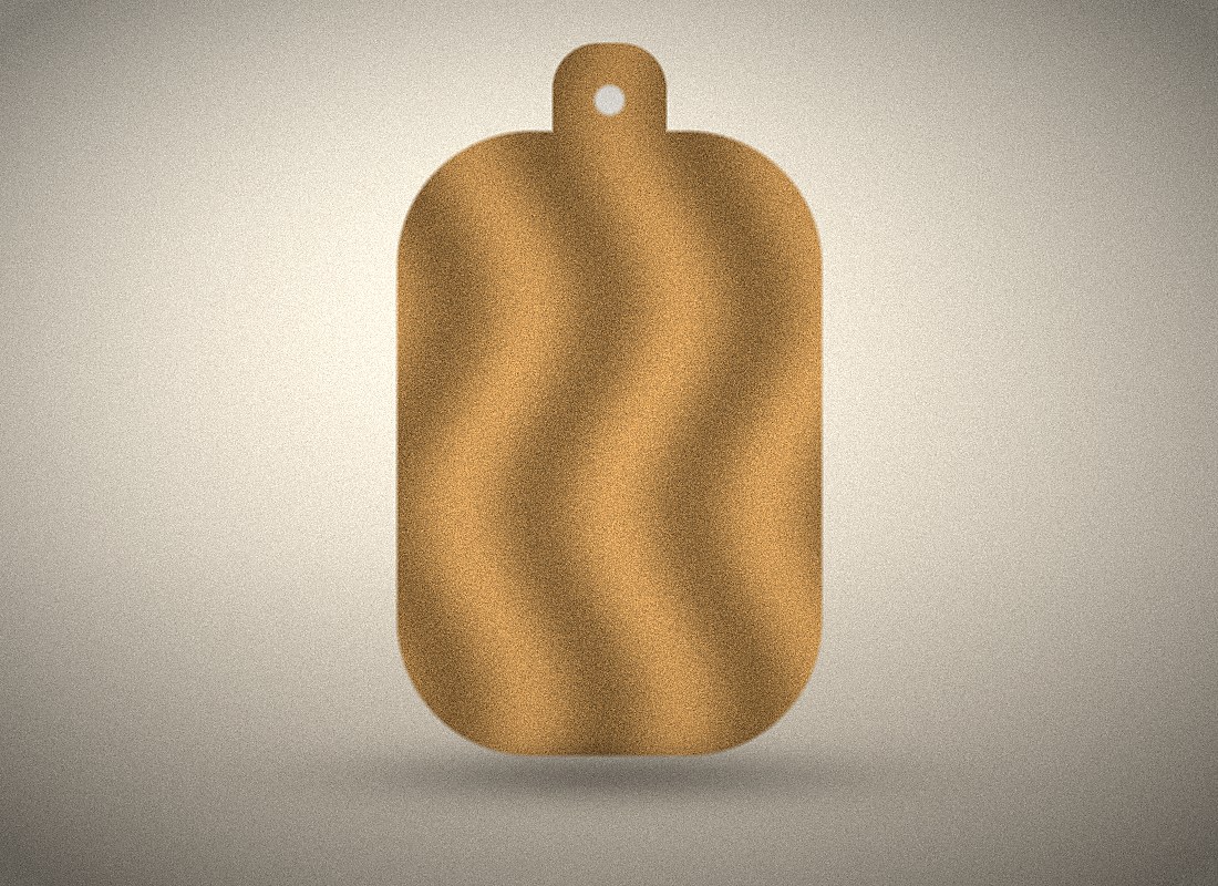 Maple paddle-shaped cutting board